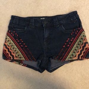 BDG Embroidered Jean Shorts